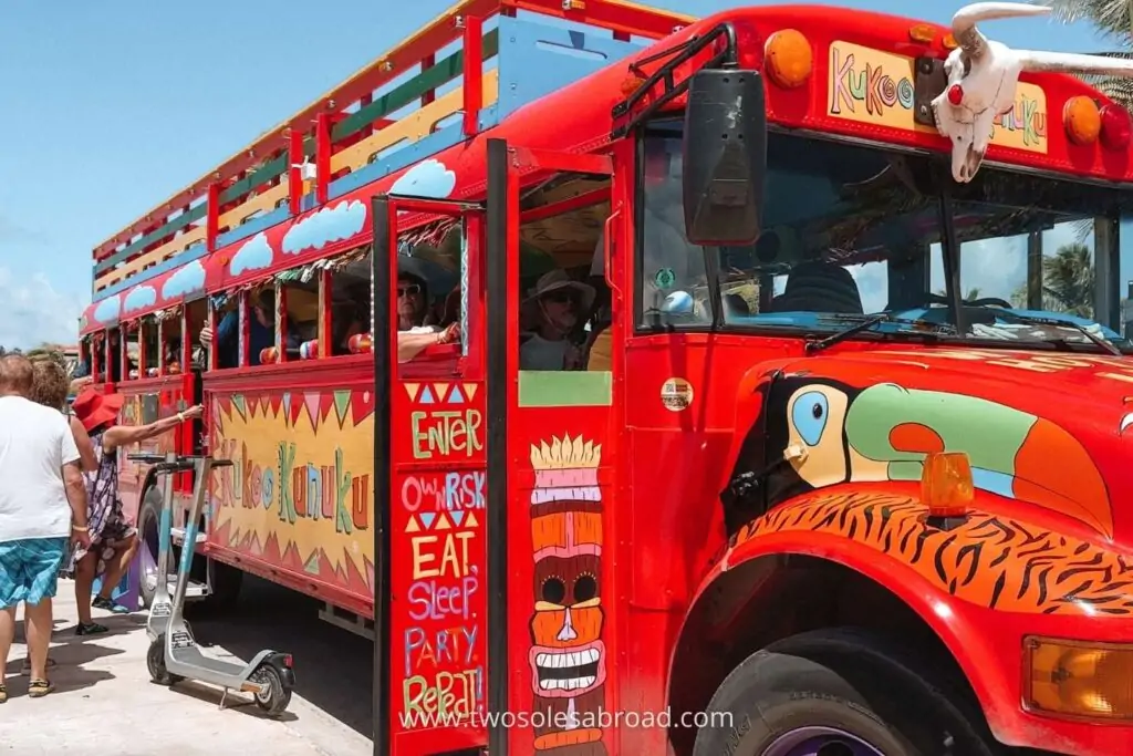 things to do in Aruba, Party Bus, Kukoo Kunuku